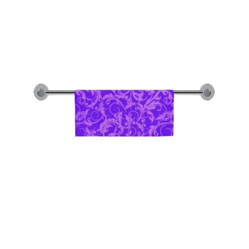 Vintage Swirls Amethyst Ultraviolet Purple Square Towel 13“x13”