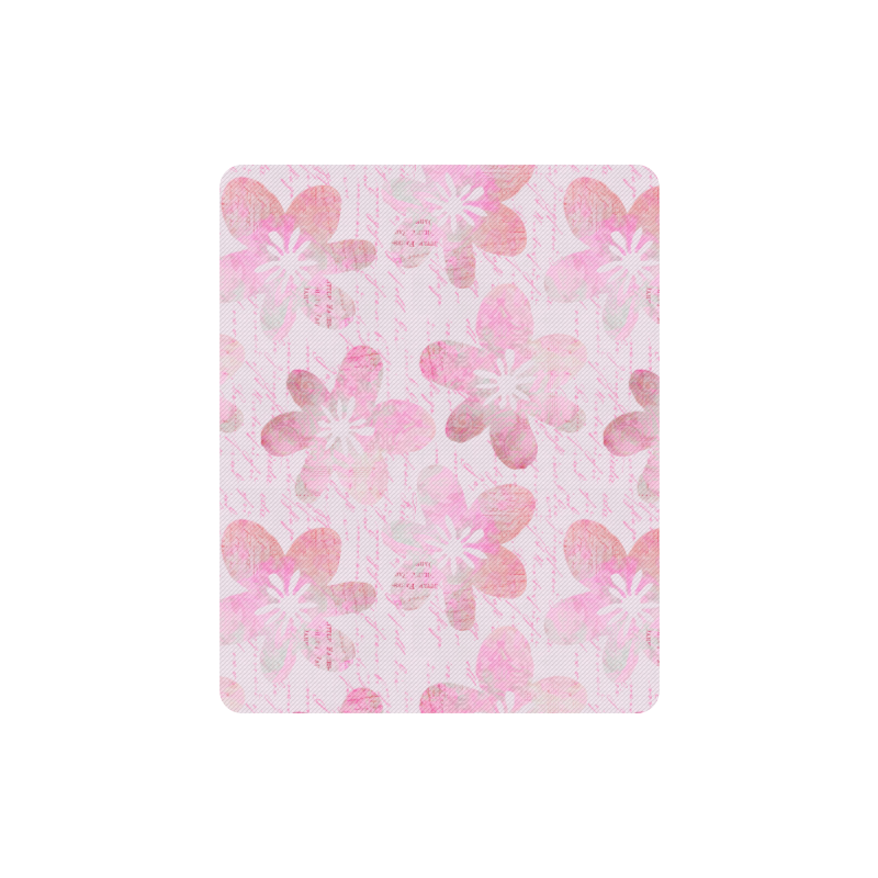 Watercolor Flower Pattern Rectangle Mousepad