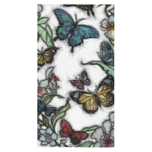 Butterflies and Flowers Bath Towel 30"x56"