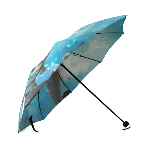 Dolphin with mermaid Foldable Umbrella (Model U01)