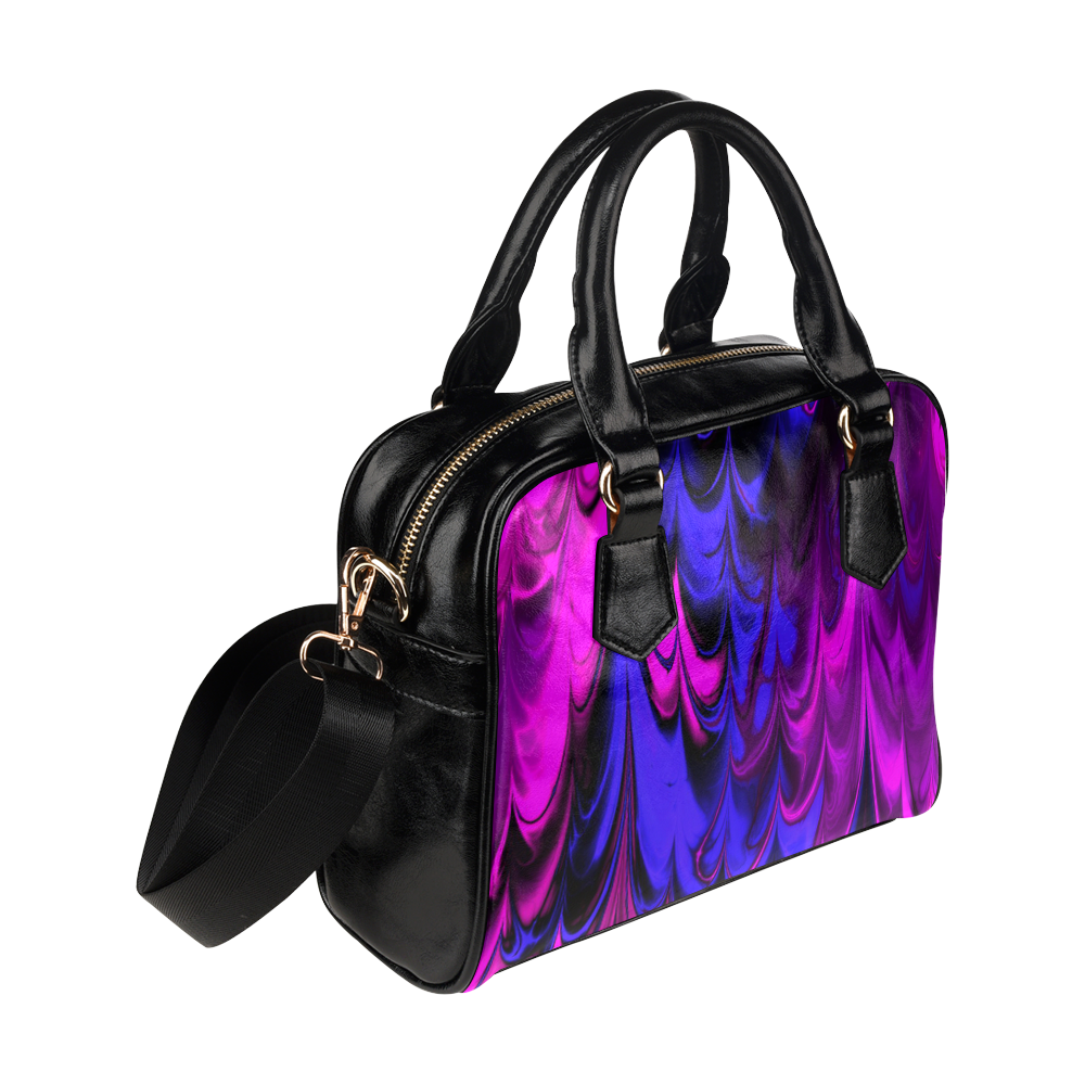 awesome fractal marbled 13 Shoulder Handbag (Model 1634)