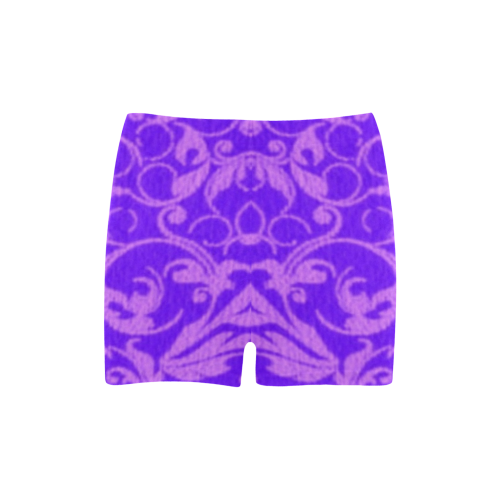 Vintage Swirls Amethyst Ultraviolet Purple Briseis Skinny Shorts (Model L04)