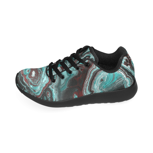 Awesome fractal marbled 05 Women’s Running Shoes (Model 020)