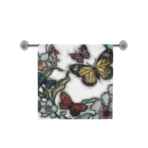 Butterflies and Flowers Bath Towel 30"x56"