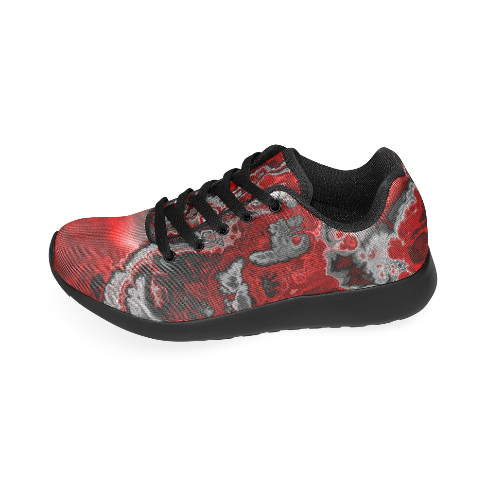 awesome fractal marbled 07 Women’s Running Shoes (Model 020)