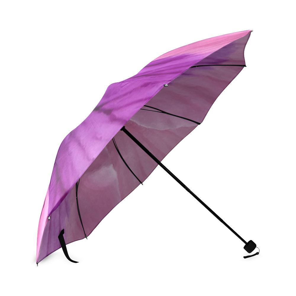 Pink and Purple Pansy Foldable Umbrella (Model U01)