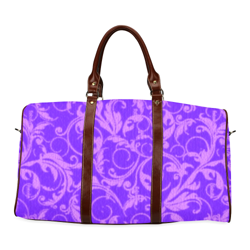 Vintage Swirls Amethyst Ultraviolet Purple Waterproof Travel Bag/Small (Model 1639)