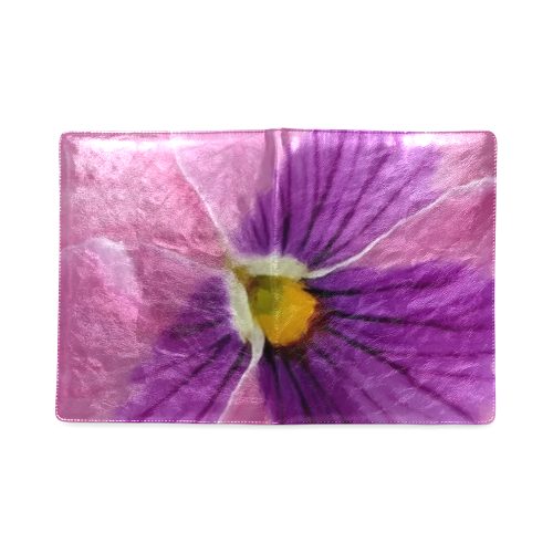Pink and Purple Pansy Custom NoteBook B5