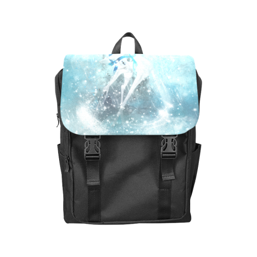 Snowflake Unicorn Casual Shoulders Backpack (Model 1623)