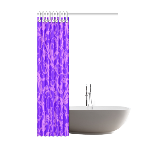 Vintage Swirls Amethyst Ultraviolet Purple Shower Curtain 48"x72"
