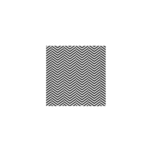 black and white classic chevron pattern Square Towel 13“x13”