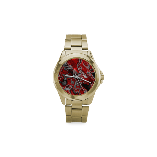 awesome fractal marbled 07 Custom Gilt Watch(Model 101)
