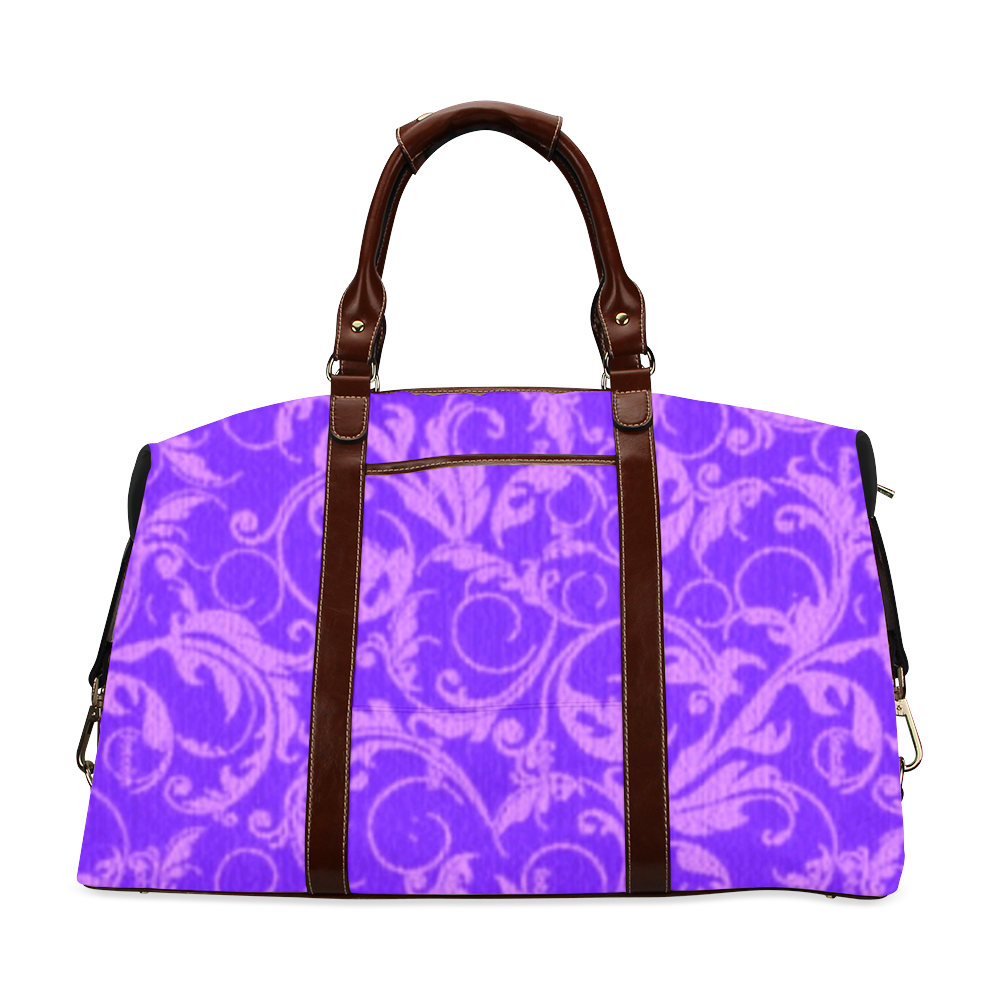 Vintage Swirls Amethyst Ultraviolet Purple Classic Travel Bag (Model 1643)