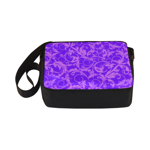 Vintage Swirls Amethyst Ultraviolet Purple Classic Cross-body Nylon Bags (Model 1632)