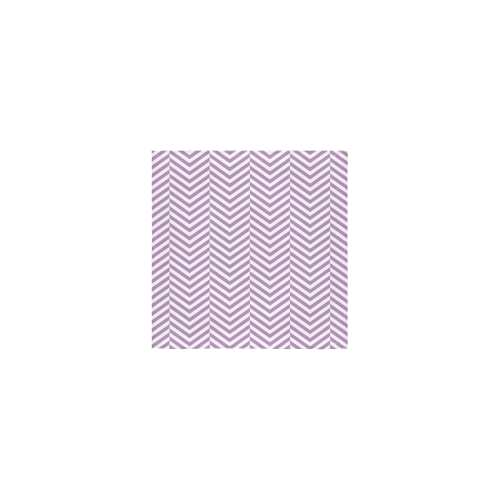 lilac purple and white classic chevron pattern Square Towel 13“x13”