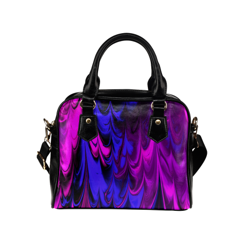 awesome fractal marbled 13 Shoulder Handbag (Model 1634)