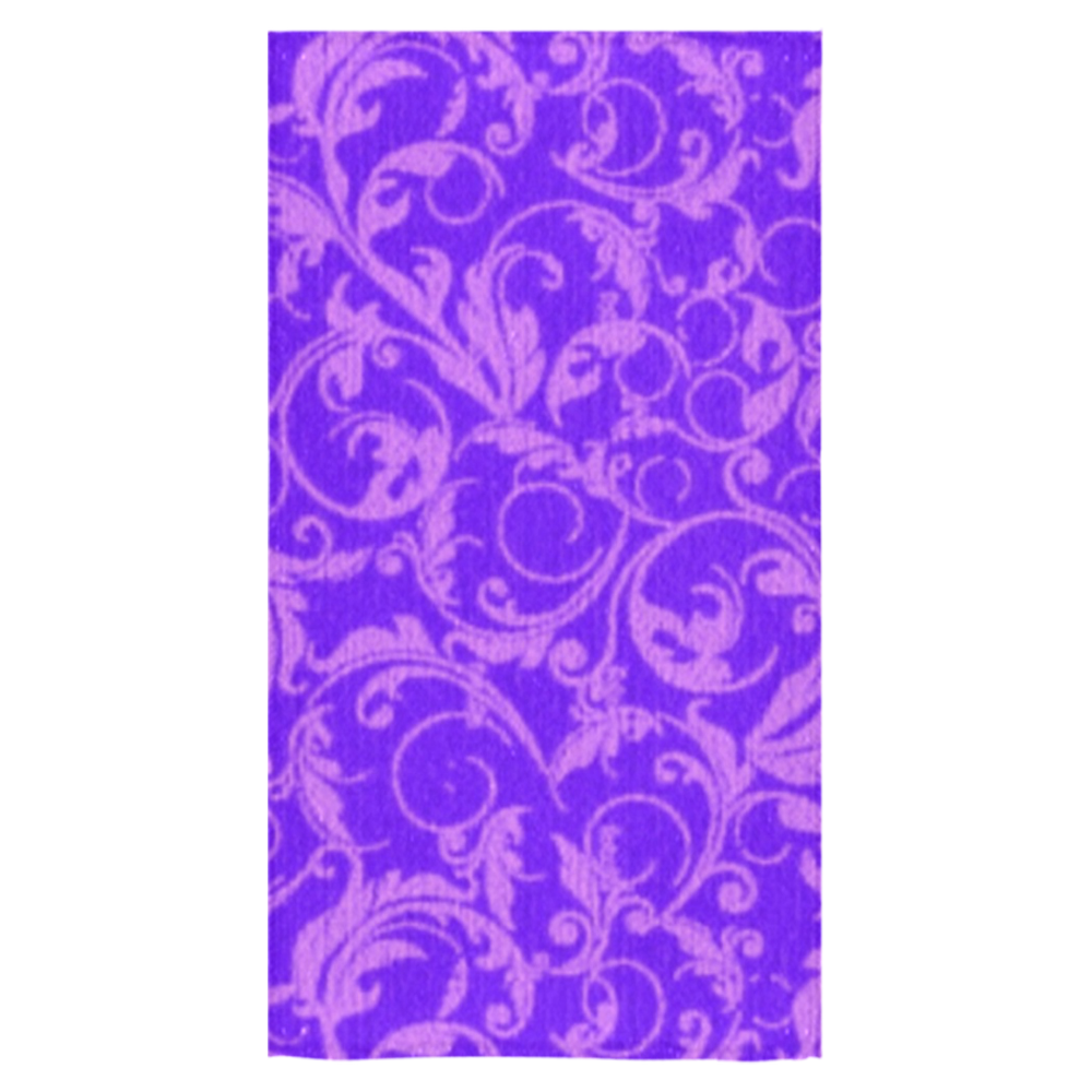 Vintage Swirls Amethyst Ultraviolet Purple Bath Towel 30"x56"