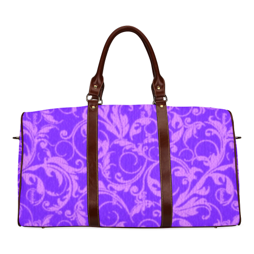 Vintage Swirls Amethyst Ultraviolet Purple Waterproof Travel Bag/Small (Model 1639)