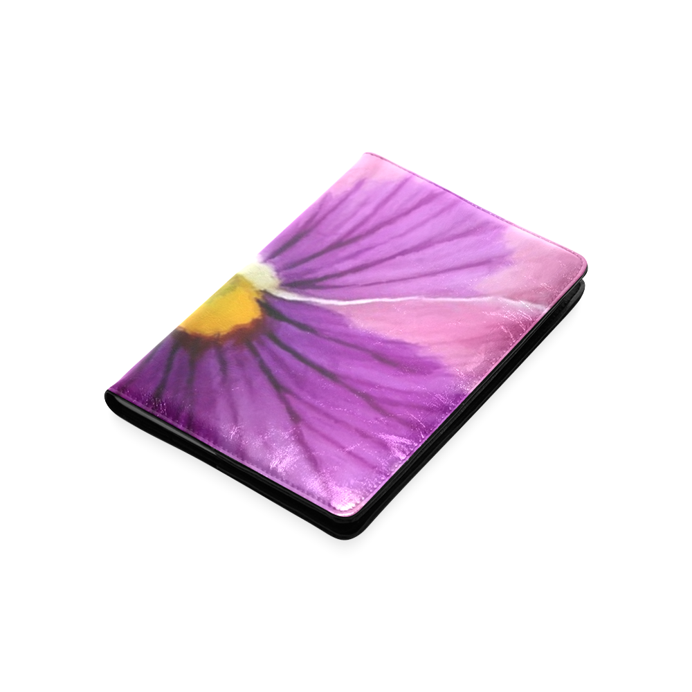 Pink and Purple Pansy Custom NoteBook A5
