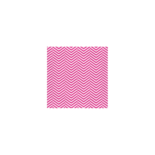 hot pink and white classic chevron pattern Square Towel 13“x13”