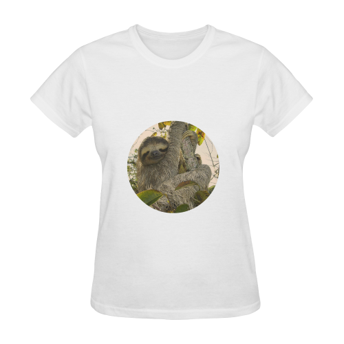 Awesome Animal - Sloth Sunny Women's T-shirt (Model T05)