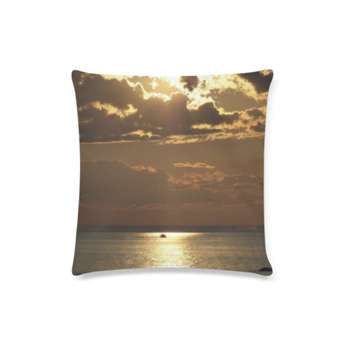 Awesome Sea Scene Custom Zippered Pillow Case 16"x16"(Twin Sides)