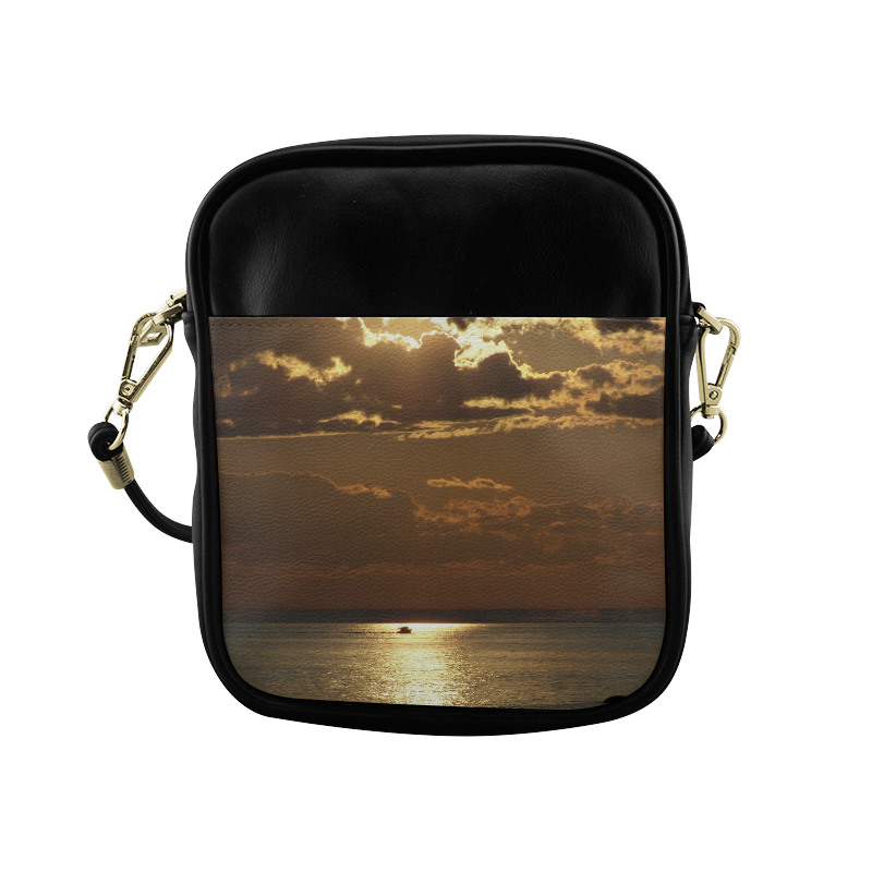 Awesome Sea Scene Sling Bag (Model 1627)