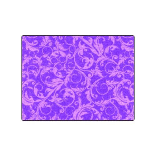 Vintage Swirls Amethyst Ultraviolet Purple Blanket 50"x60"