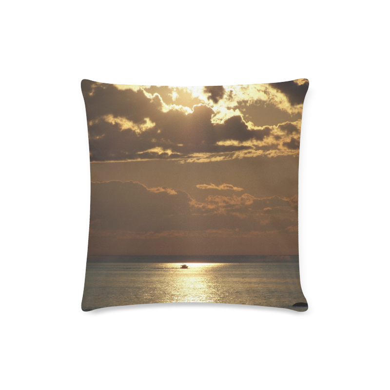 Awesome Sea Scene Custom Zippered Pillow Case 16"x16"(Twin Sides)