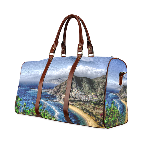 Travel-painted Tenerife Waterproof Travel Bag/Large (Model 1639)