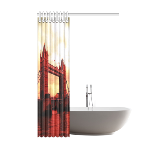 Travel-London Tower Bridge Shower Curtain 48"x72"