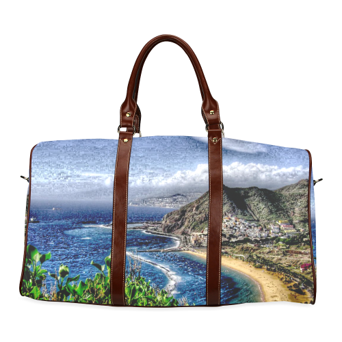 Travel-painted Tenerife Waterproof Travel Bag/Large (Model 1639)