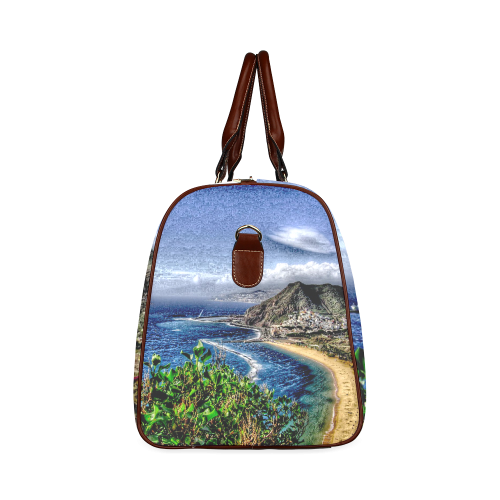 Travel-painted Tenerife Waterproof Travel Bag/Large (Model 1639)