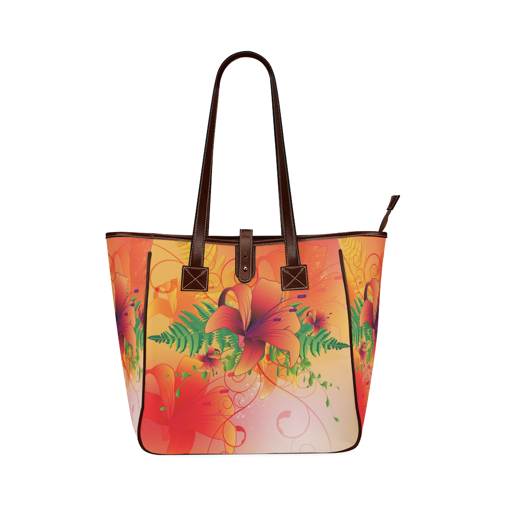 Summer design, flowers Classic Tote Bag (Model 1644)