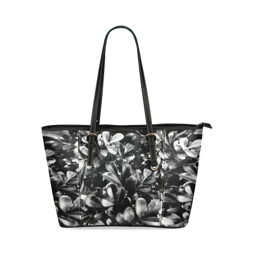 Foliage #1 - Jera Nour Leather Tote Bag/Small (Model 1640)