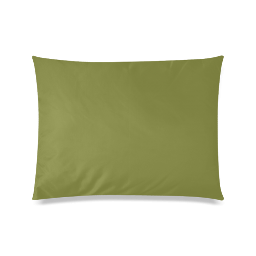 Woodbine Color Accent Custom Zippered Pillow Case 20"x26"(Twin Sides)