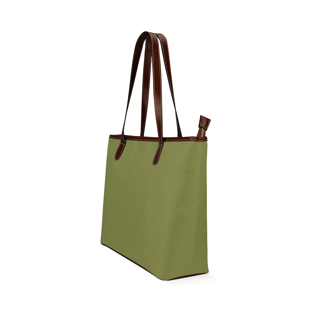 Woodbine Color Accent Shoulder Tote Bag (Model 1646)