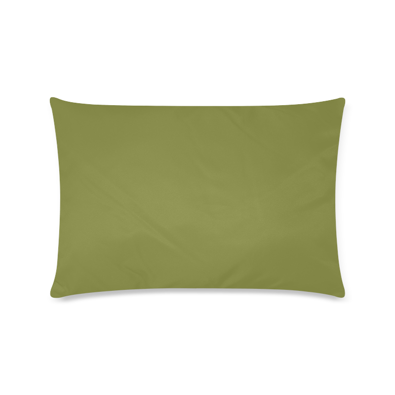 Woodbine Color Accent Custom Zippered Pillow Case 16"x24"(Twin Sides)