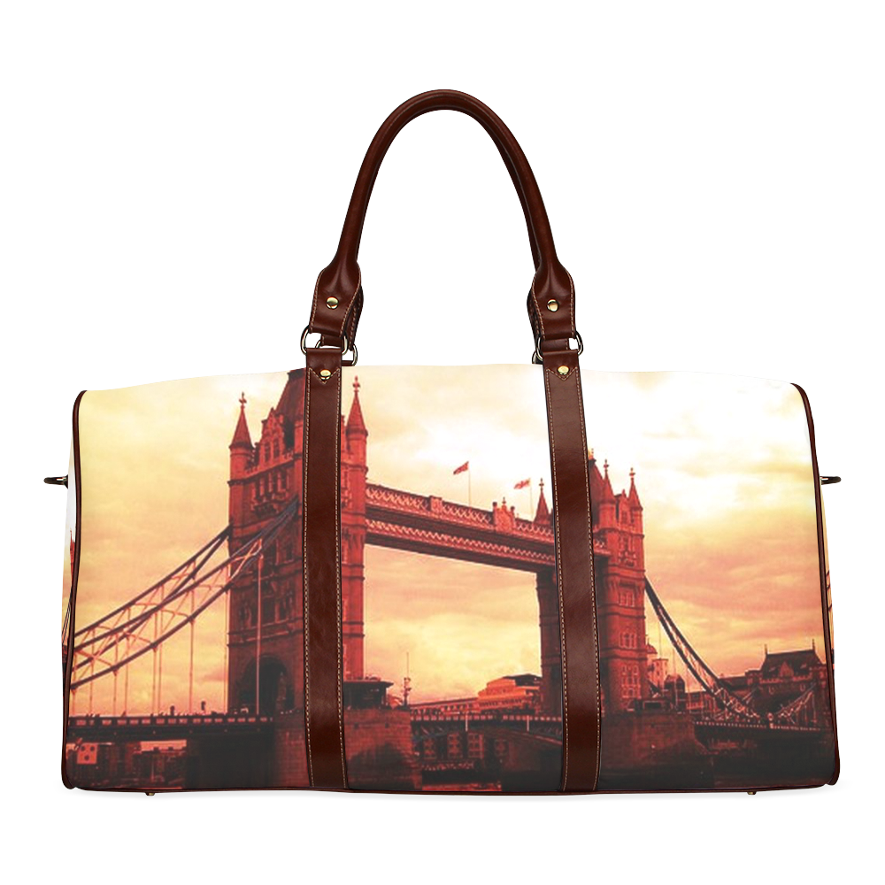 Travel-London Tower Bridge Waterproof Travel Bag/Large (Model 1639)