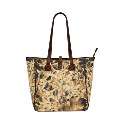 Foliage #2 Gold - Jera Nour Classic Tote Bag (Model 1644)