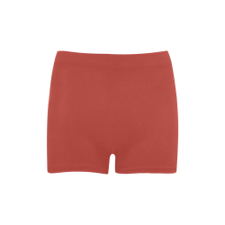 Aurora Red Color Accent Briseis Skinny Shorts (Model L04)