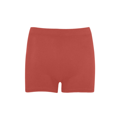 Aurora Red Color Accent Briseis Skinny Shorts (Model L04)