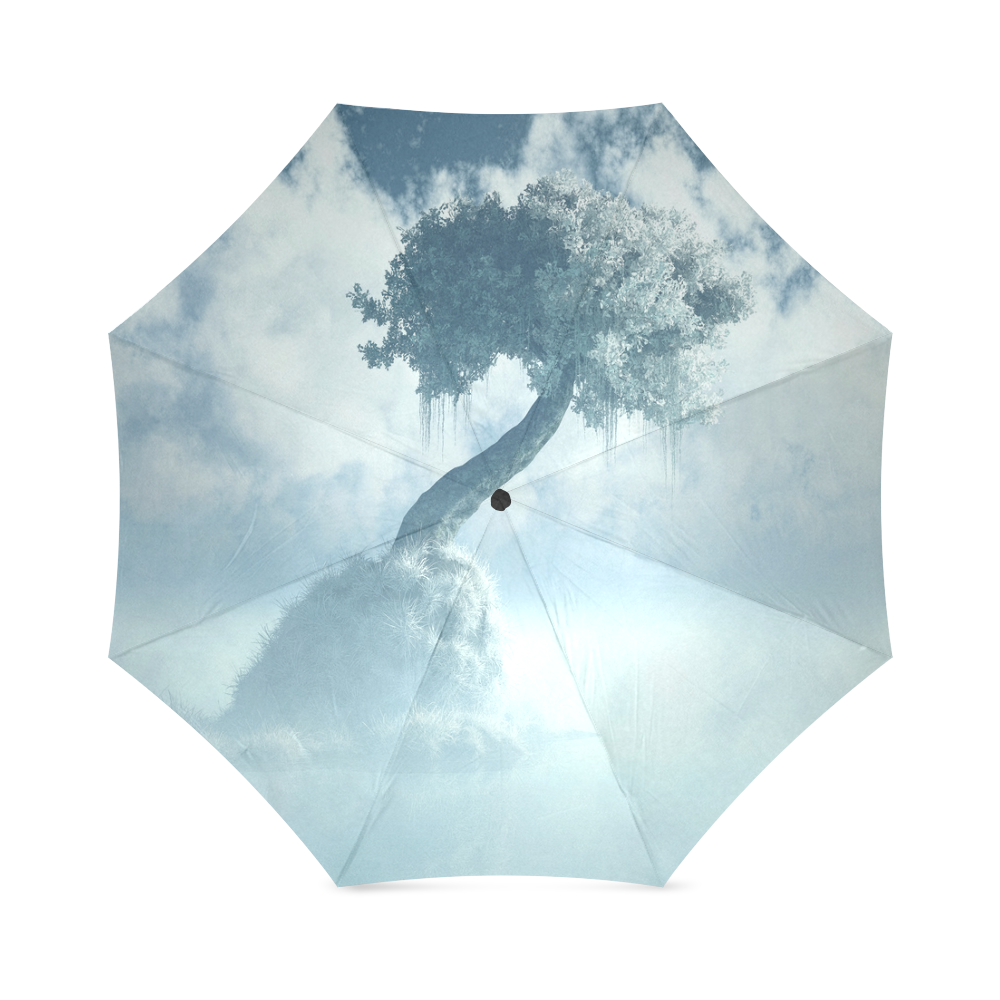 Frozen Tree at the lake Foldable Umbrella (Model U01)