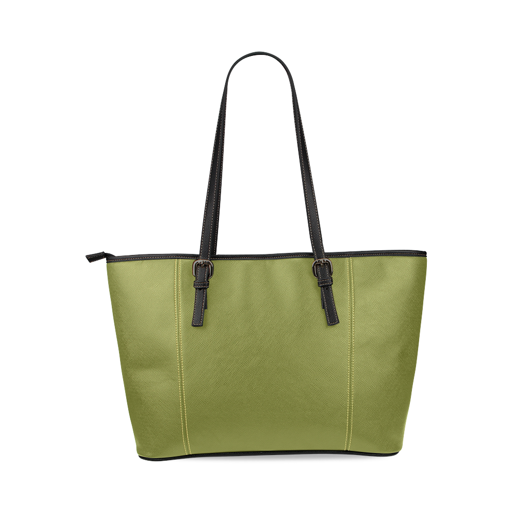 Woodbine Color Accent Leather Tote Bag/Small (Model 1640)