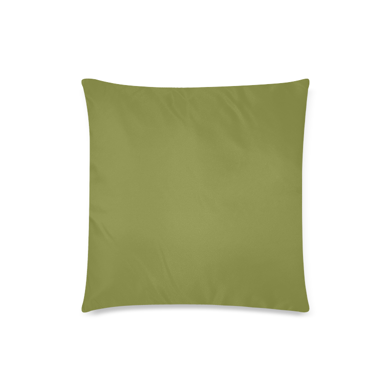 Woodbine Color Accent Custom Zippered Pillow Case 18"x18"(Twin Sides)