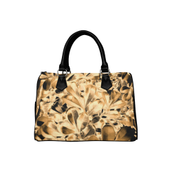 Foliage #2 Gold - Jera Nour Boston Handbag (Model 1621)