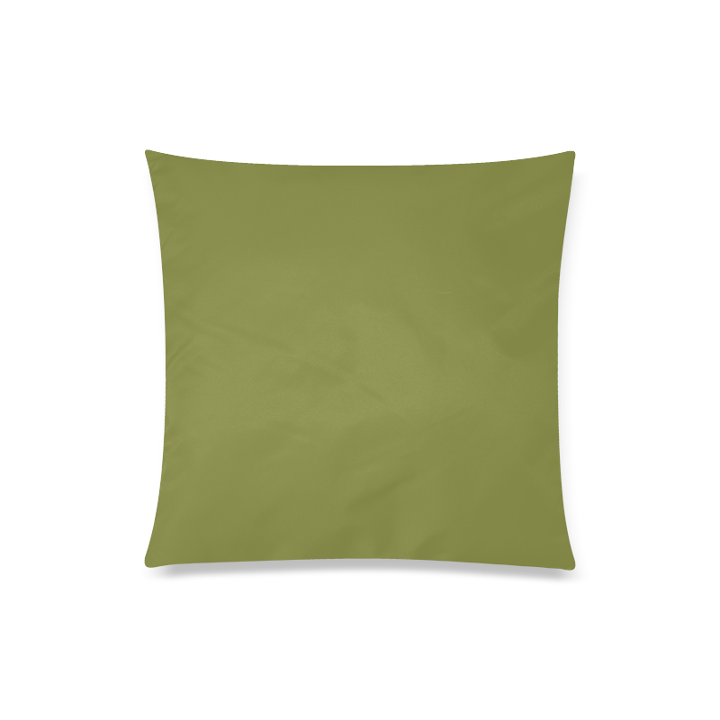 Woodbine Color Accent Custom Zippered Pillow Case 20"x20"(Twin Sides)