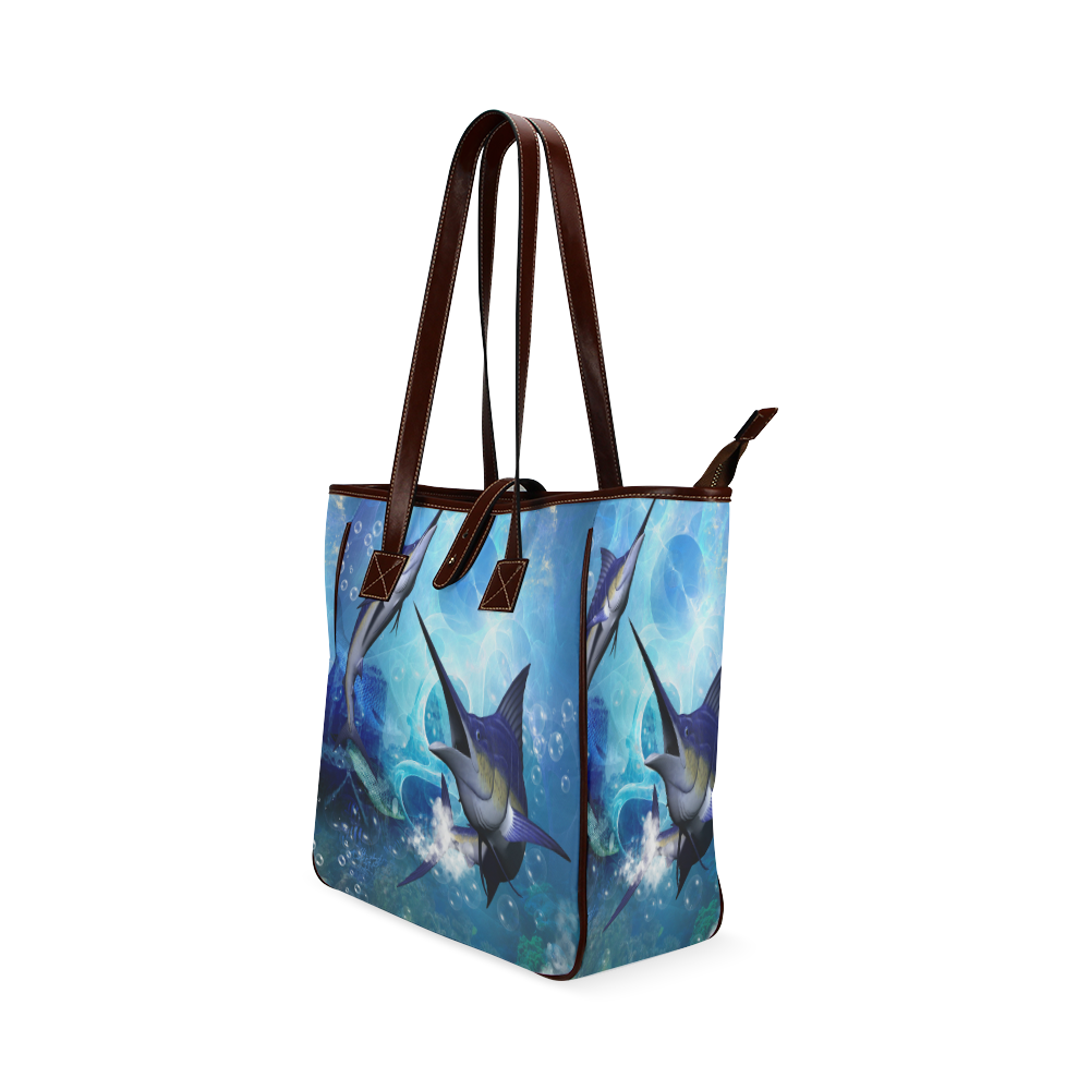 Underwater, awesome marlin Classic Tote Bag (Model 1644)