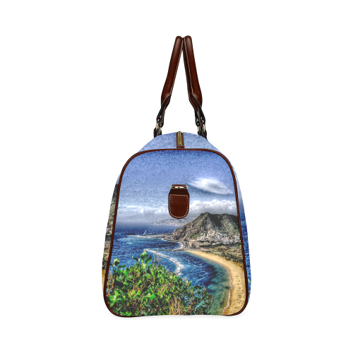 Travel-painted Tenerife Waterproof Travel Bag/Large (Model 1639)