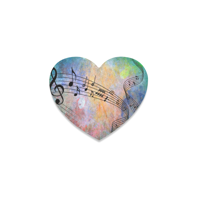 abstract music Heart Coaster